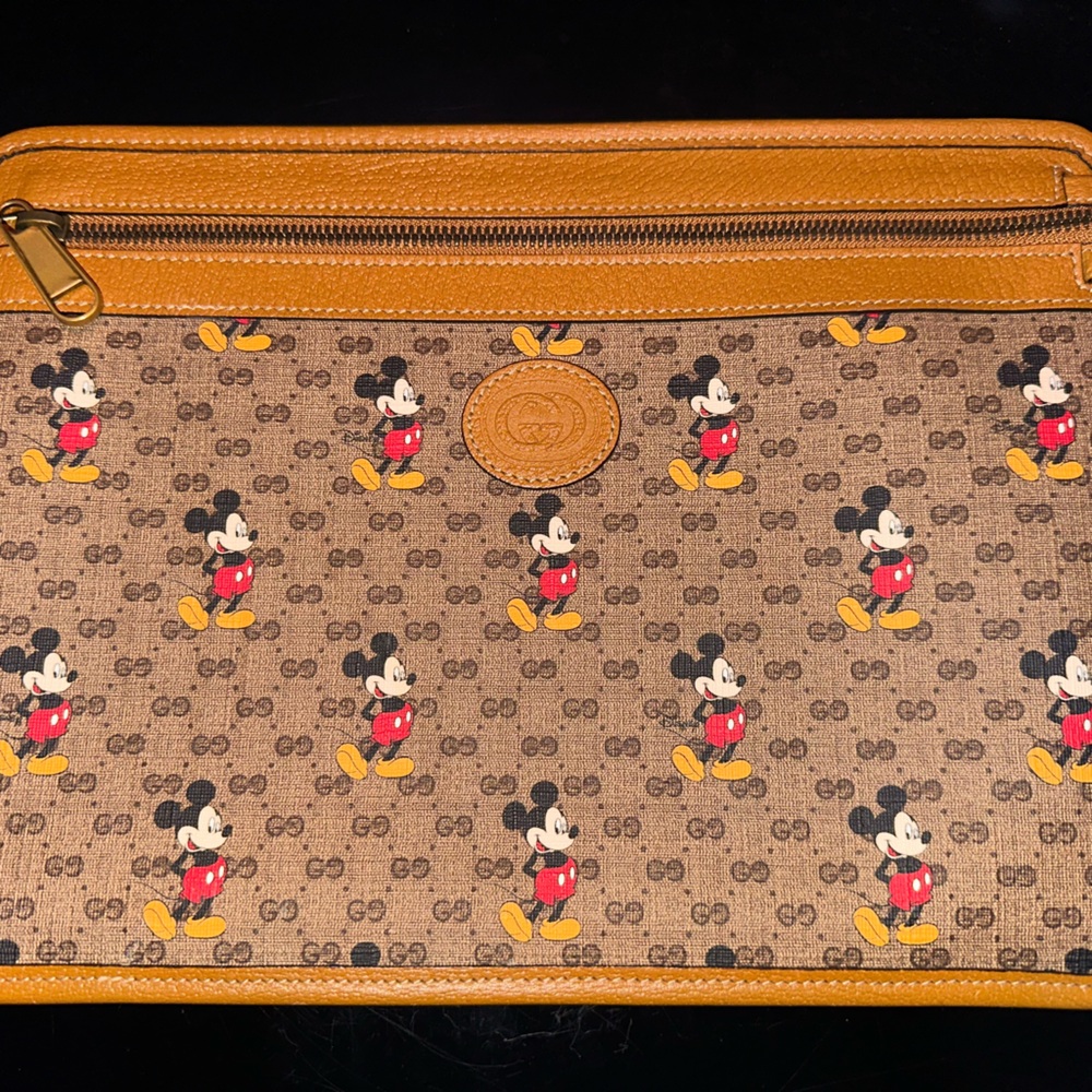 Gucci x Disney Mickey Mouse collab IPad case/storage case